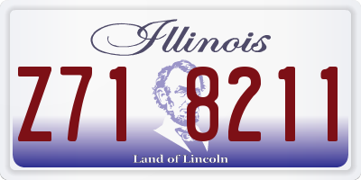 IL license plate Z718211
