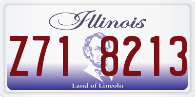 IL license plate Z718213
