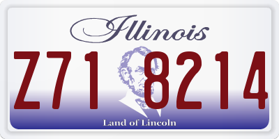 IL license plate Z718214