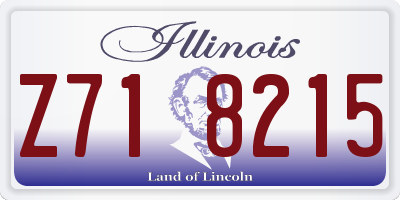 IL license plate Z718215