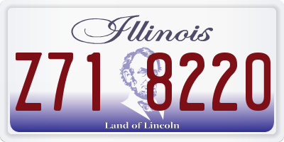 IL license plate Z718220