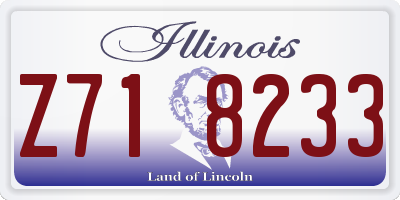 IL license plate Z718233
