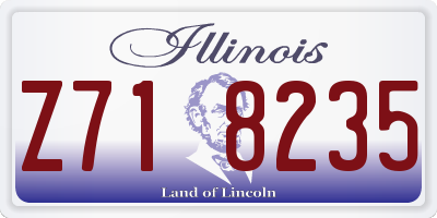 IL license plate Z718235