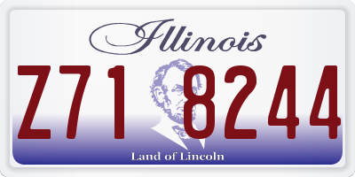 IL license plate Z718244