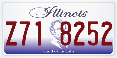 IL license plate Z718252