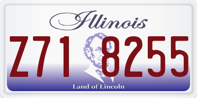 IL license plate Z718255