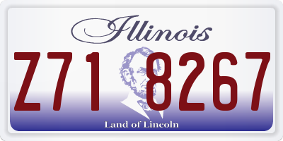 IL license plate Z718267