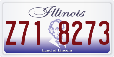 IL license plate Z718273