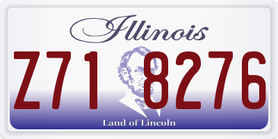 IL license plate Z718276
