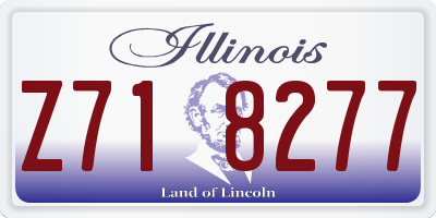 IL license plate Z718277