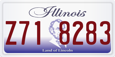 IL license plate Z718283