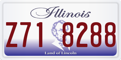 IL license plate Z718288