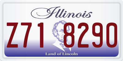 IL license plate Z718290