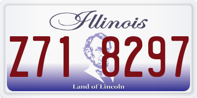 IL license plate Z718297