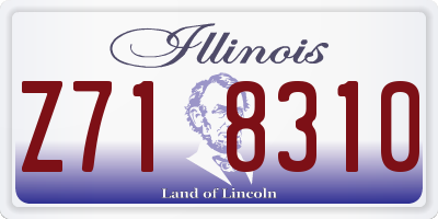 IL license plate Z718310