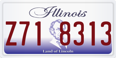 IL license plate Z718313