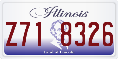 IL license plate Z718326