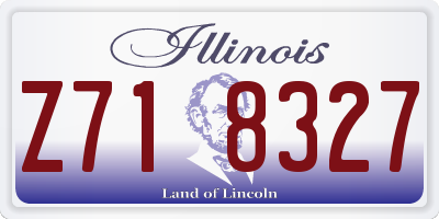 IL license plate Z718327