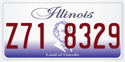 IL license plate Z718329