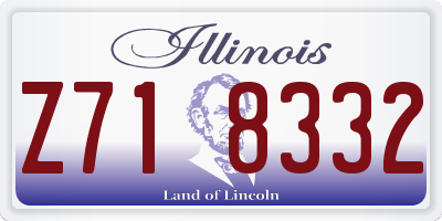 IL license plate Z718332