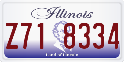 IL license plate Z718334