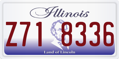 IL license plate Z718336