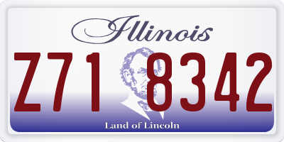 IL license plate Z718342
