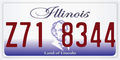 IL license plate Z718344