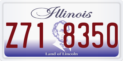 IL license plate Z718350