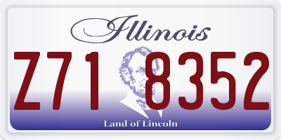 IL license plate Z718352