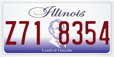 IL license plate Z718354