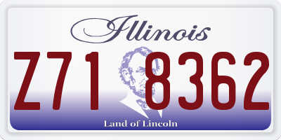 IL license plate Z718362