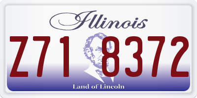 IL license plate Z718372