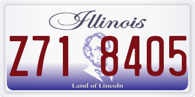 IL license plate Z718405