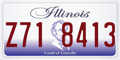 IL license plate Z718413