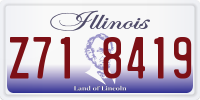 IL license plate Z718419