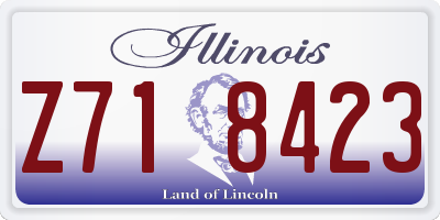 IL license plate Z718423