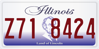 IL license plate Z718424