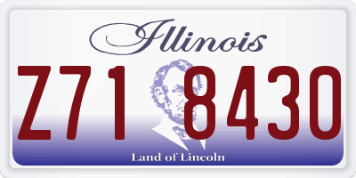 IL license plate Z718430