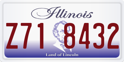 IL license plate Z718432