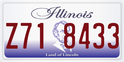 IL license plate Z718433