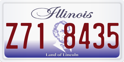 IL license plate Z718435