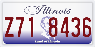 IL license plate Z718436