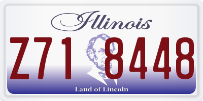 IL license plate Z718448