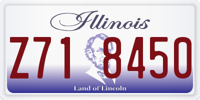 IL license plate Z718450
