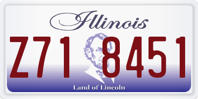 IL license plate Z718451