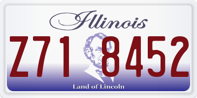 IL license plate Z718452