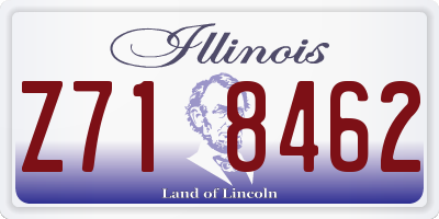 IL license plate Z718462