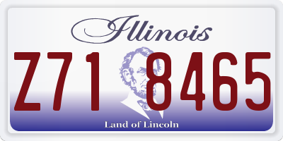 IL license plate Z718465