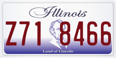 IL license plate Z718466